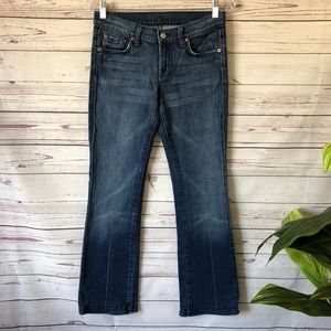 7 For All Mankind Womens Bootcut Jeans Medium wash